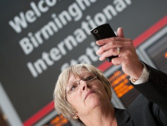 Mitie cleaning Birmingham International rail station.